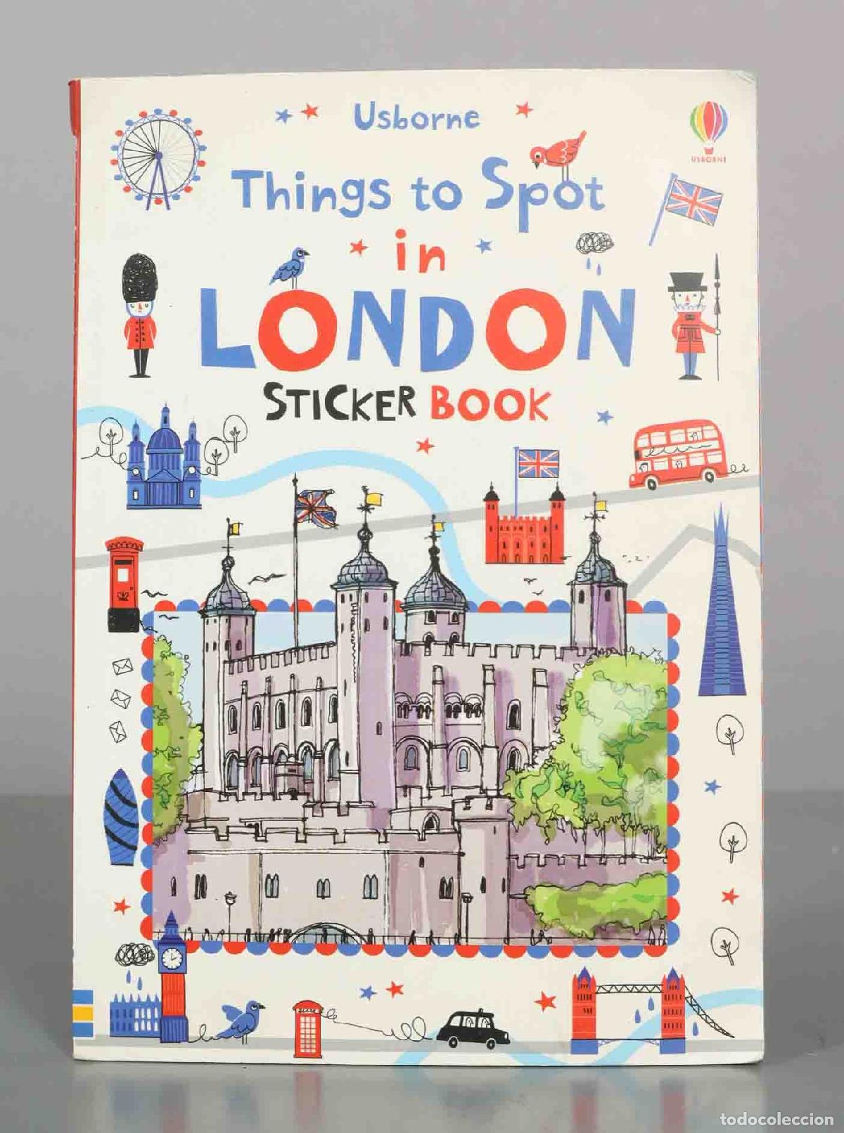 Libros de segunda mano: Things to Spot in London Sticker Book - Rob Lloyd Jones - Usborne Publishing Ltd