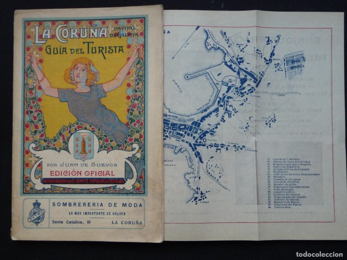 Gebrauchte B&uuml;cher: LA CORU&Ntilde;A - GU&Iacute;A DEL TURISTA - JUAN DE SUEVOS - EDICI&Oacute;N OFICIAL - 1924