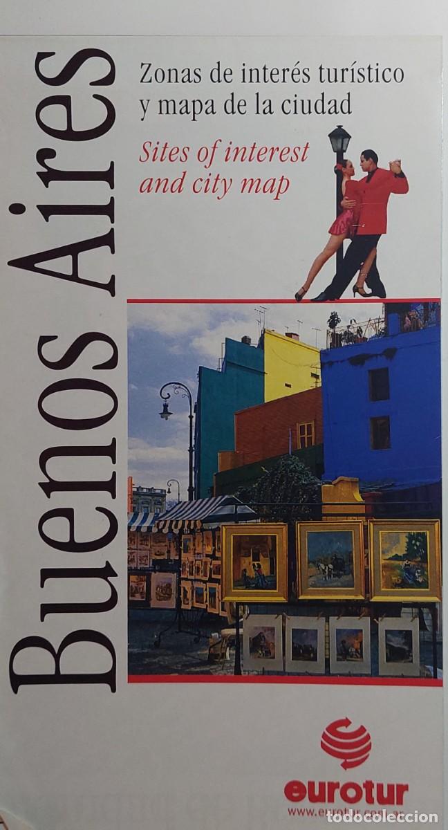 Libros de segunda mano: LOTE DE 2 MAPAS TUR&Iacute;STICOS DESPLEGABLES ( BUENOS AIRES Y PATAGONIA ARGENTINA Y CHILENA )