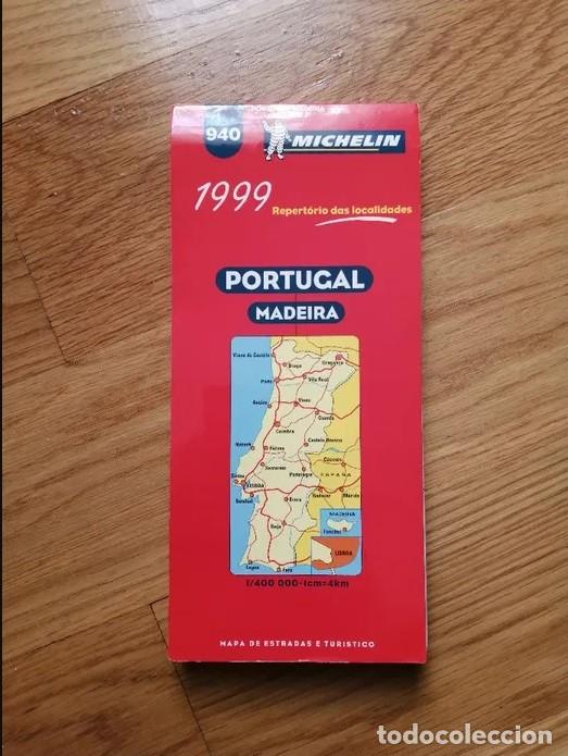Libros de segunda mano: Mapa MICHELIN de Portugal e Madeira - 1999