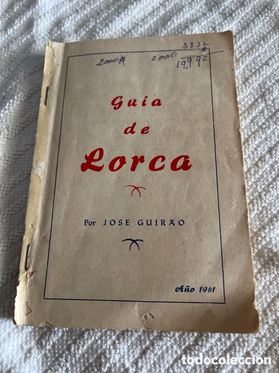 Libros de segunda mano: GU&Iacute;A CIUDAD LORCA - 1961