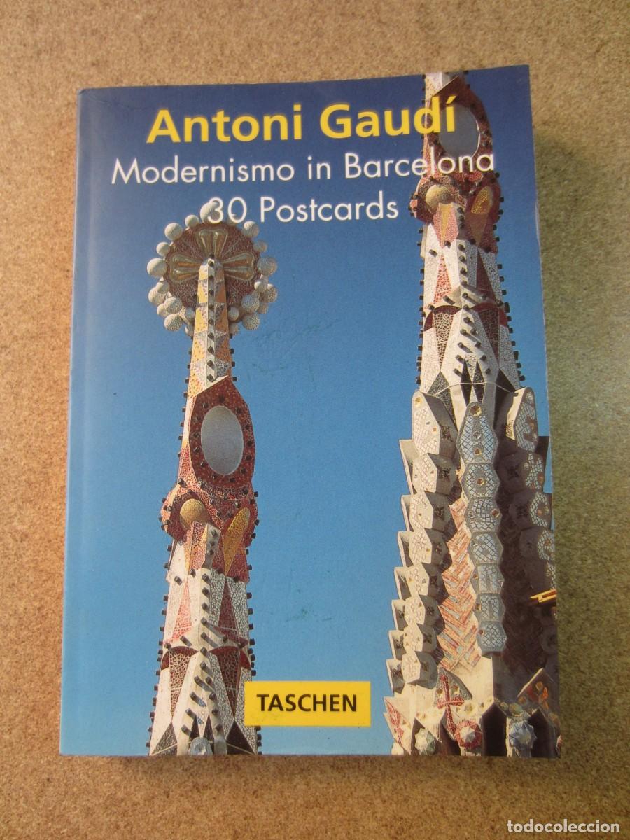 Libros de segunda mano: Antoni Gaudi Modernismo in Barcelona 30 Postales (Rainer Zerbst) 978-3822893388