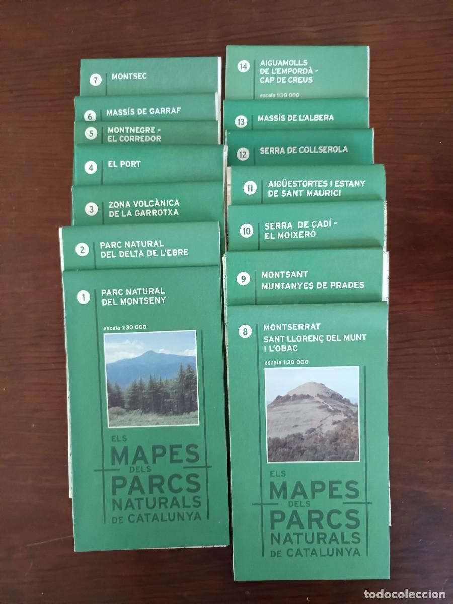 Libros de segunda mano: Mapes Parcs Naturals Catalunya