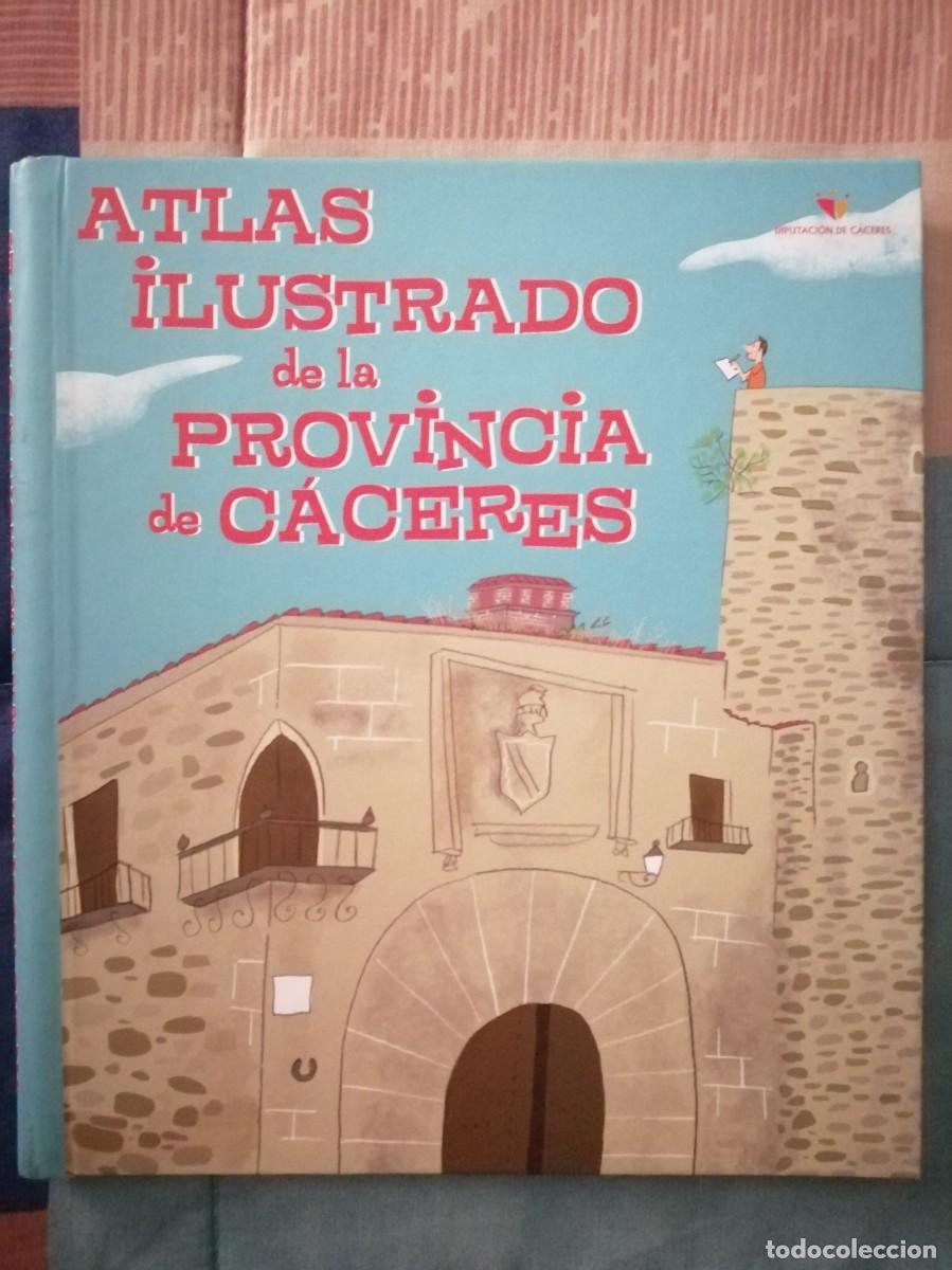 Libros de segunda mano: Ac. Atlas ilustrado de la Provincia de C&aacute;ceres (Ilustraciones de Ferm&iacute;n Sol&iacute;s)