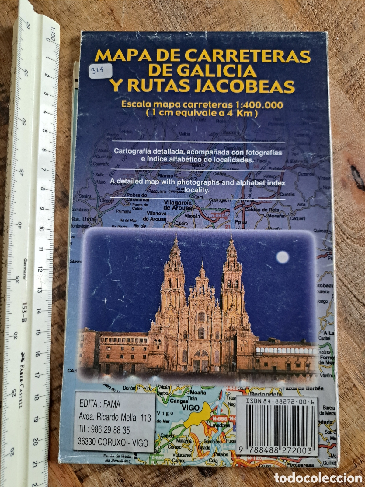 Libros de segunda mano: Jml Mapa de carreteras de Galicia y rutas Jacobeas. Fama. Vigo.