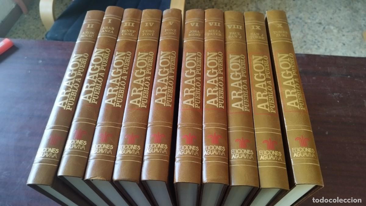 Libros de segunda mano: ARAGON PUEBLO A PUEBLO 10 TOMOS / ALFONSO ZAPATER / CJA603 / AGUAVIVA