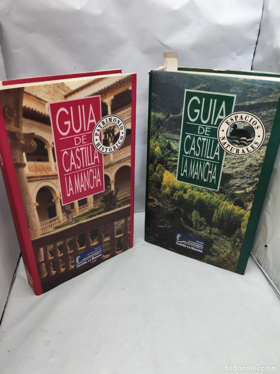 Libros de segunda mano: PACK DOS LIBROS: Gu&iacute;a de Castilla La Mancha. Patrimonio Hist&oacute;rico / Espacios Naturales