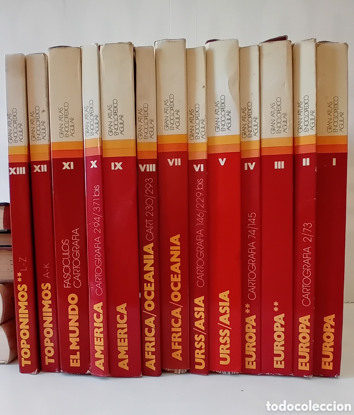 Libros de segunda mano: GRAN ENCICLOPEDIA ATLAS AGUILAR 13 VOLUMENES