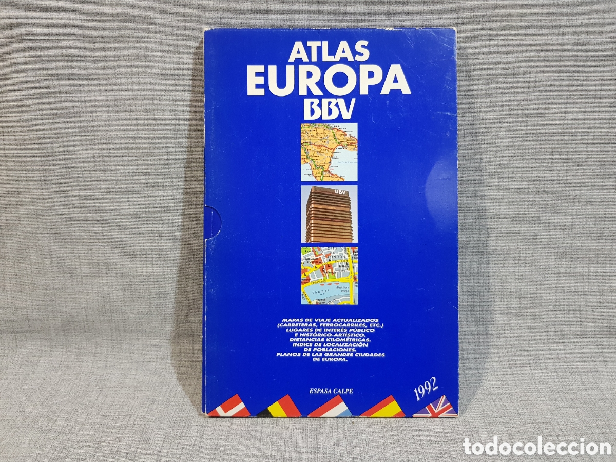 Libros de segunda mano: ATLAS EUROPA 1992 BBV ESPASA CALPE