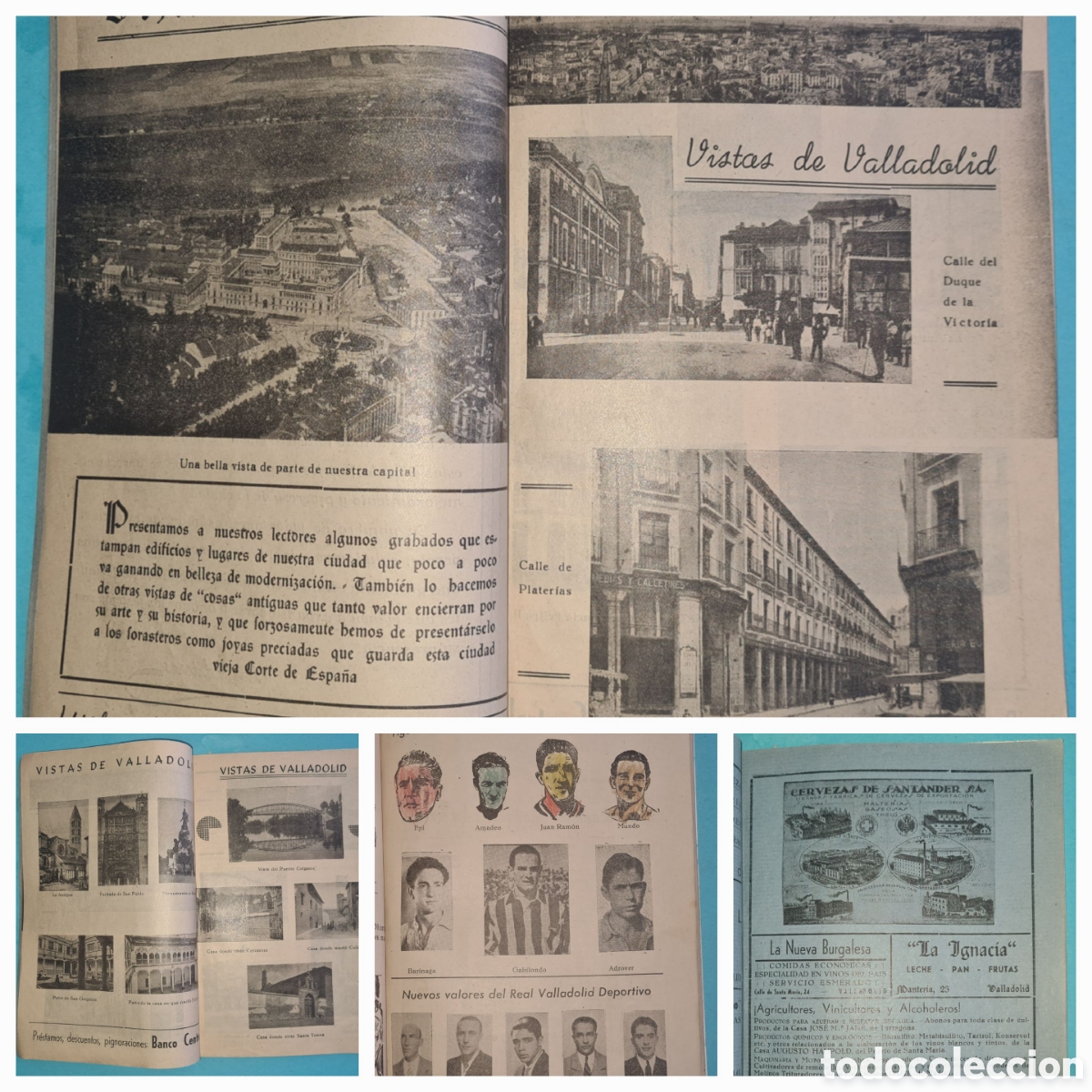 Libros de segunda mano: ANTIGUA Y RARA GUIA DE VALLADOLID - A&Ntilde;O 1944 - NUMEROSAS FOTOGRAFIAS Y ANUNCIOS PUBLICITARIOS - VER