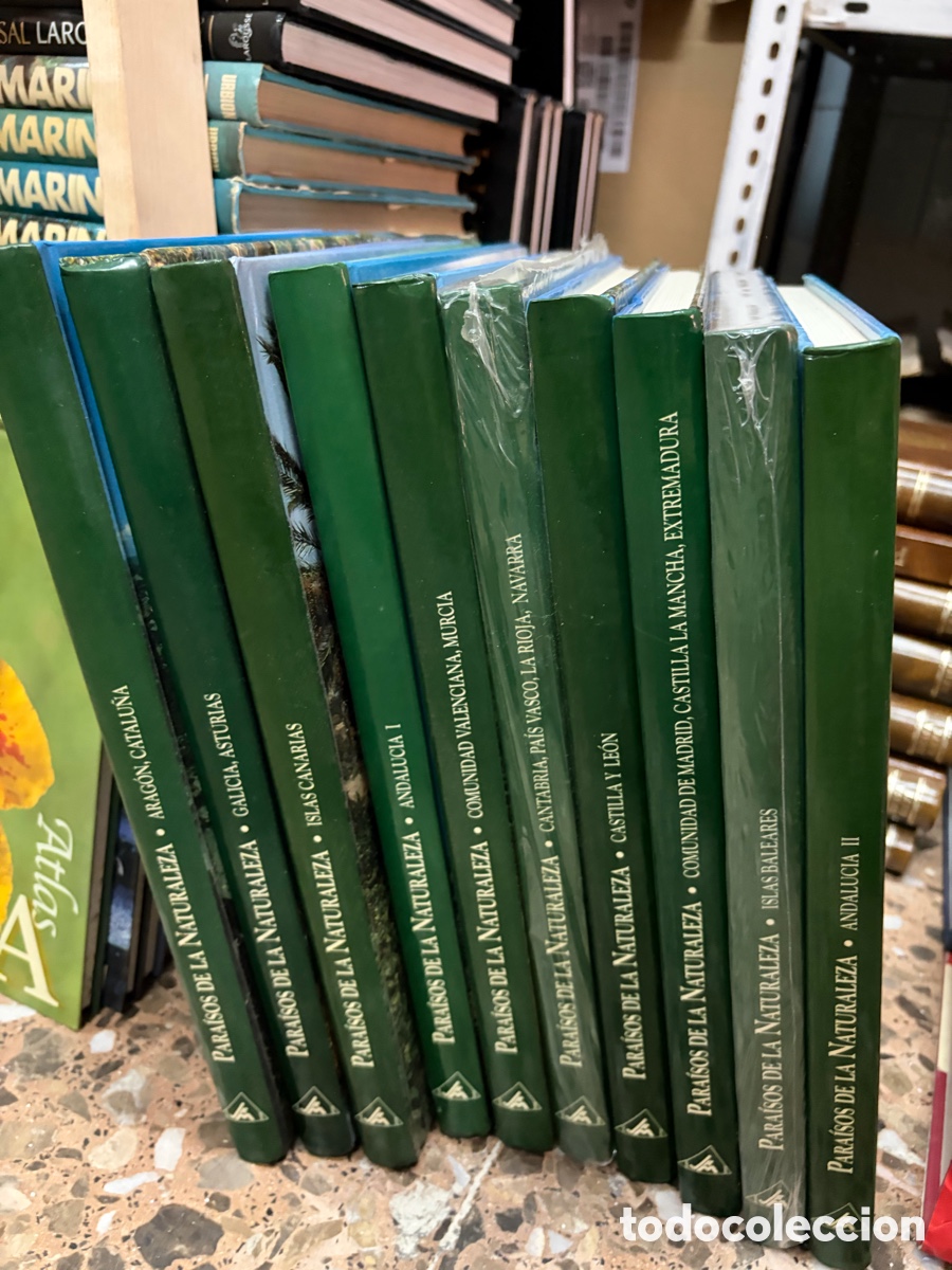 Libros de segunda mano: Para&iacute;sos de la naturaleza 10 tomos 1998. Galicia Asturias Arag&oacute;n Catalu&ntilde;a Andaluc&iacute;a Murcia Baleares