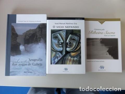 Libros de segunda mano: OPORTUNIDAD LOTE 3 LIBROS DE GALICIA: XEOGRAFIA DAS AUGAS, RIBEIRA SACRA, O VICIO NEFANDO