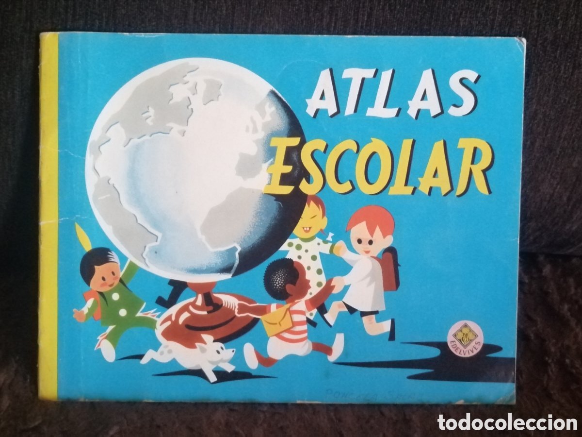 Libros de segunda mano: Atlas Escolar 1981 Edelvives