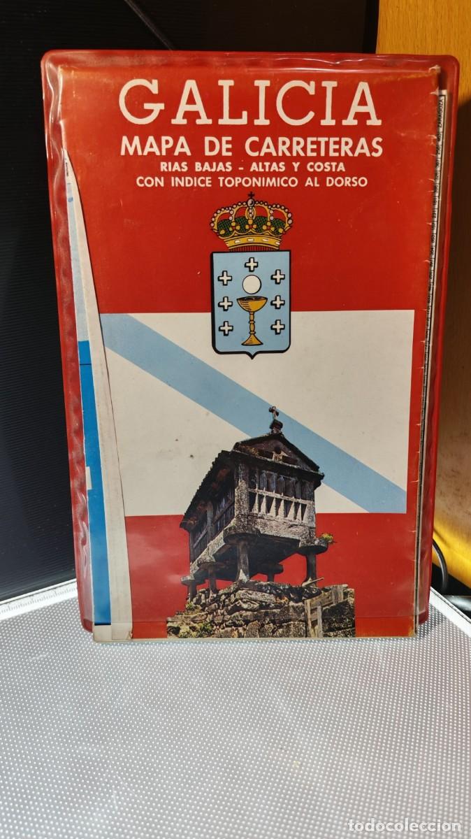 Libros de segunda mano: Folleto tur&iacute;stico o folleto &rdquo;Galicia: Mapa de Carreteras (R&iacute;as Bajas - Altas y bajas.