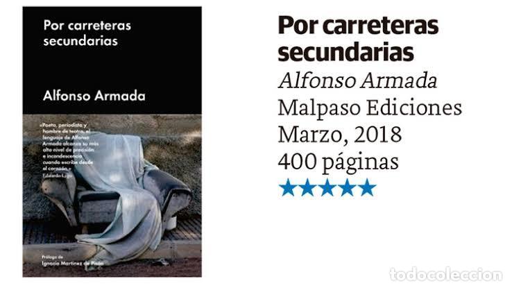 Libros de segunda mano: Por carreteras secundarias. Autor: Alfonso Armada. Editorial: Malpaso