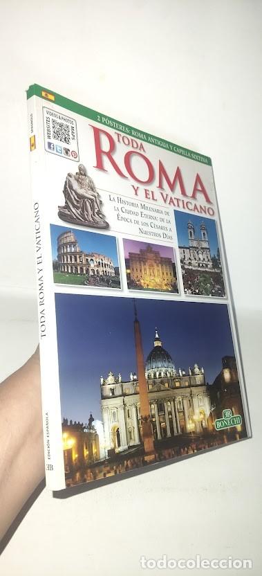 Libros de segunda mano: Toda Roma y El Vaticano - 2 P&oacute;steres: Roma Antigua y Capilla Sixtina - Bonechi 2014