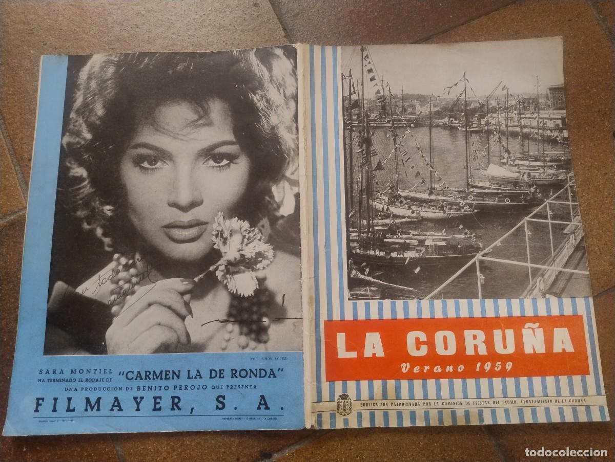 Libros de segunda mano: LA CORU&Ntilde;A VERANO 1959 - COMISION DE FIESTAS - REGINO BARBEITO GRAN CANTIDAD DE IM&Aacute;GENES Y PUBLICIDAD