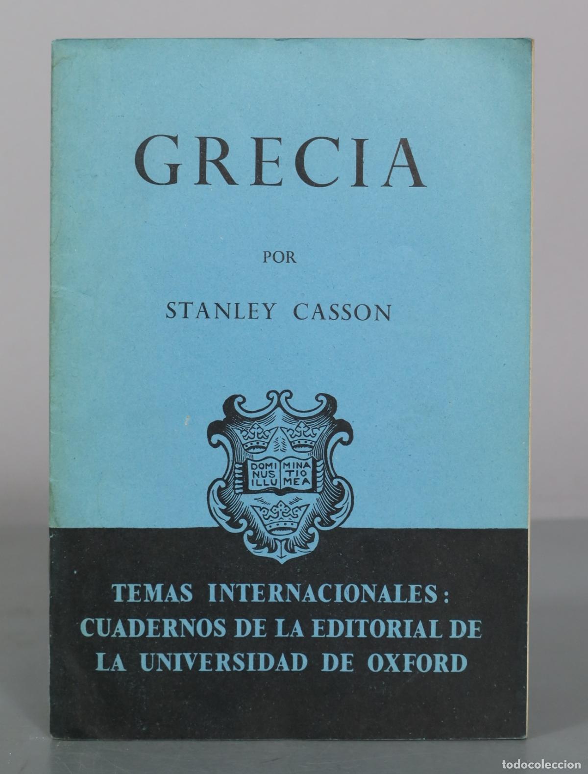 Libros de segunda mano: Grecia Stanley Casson. Oxford University Press