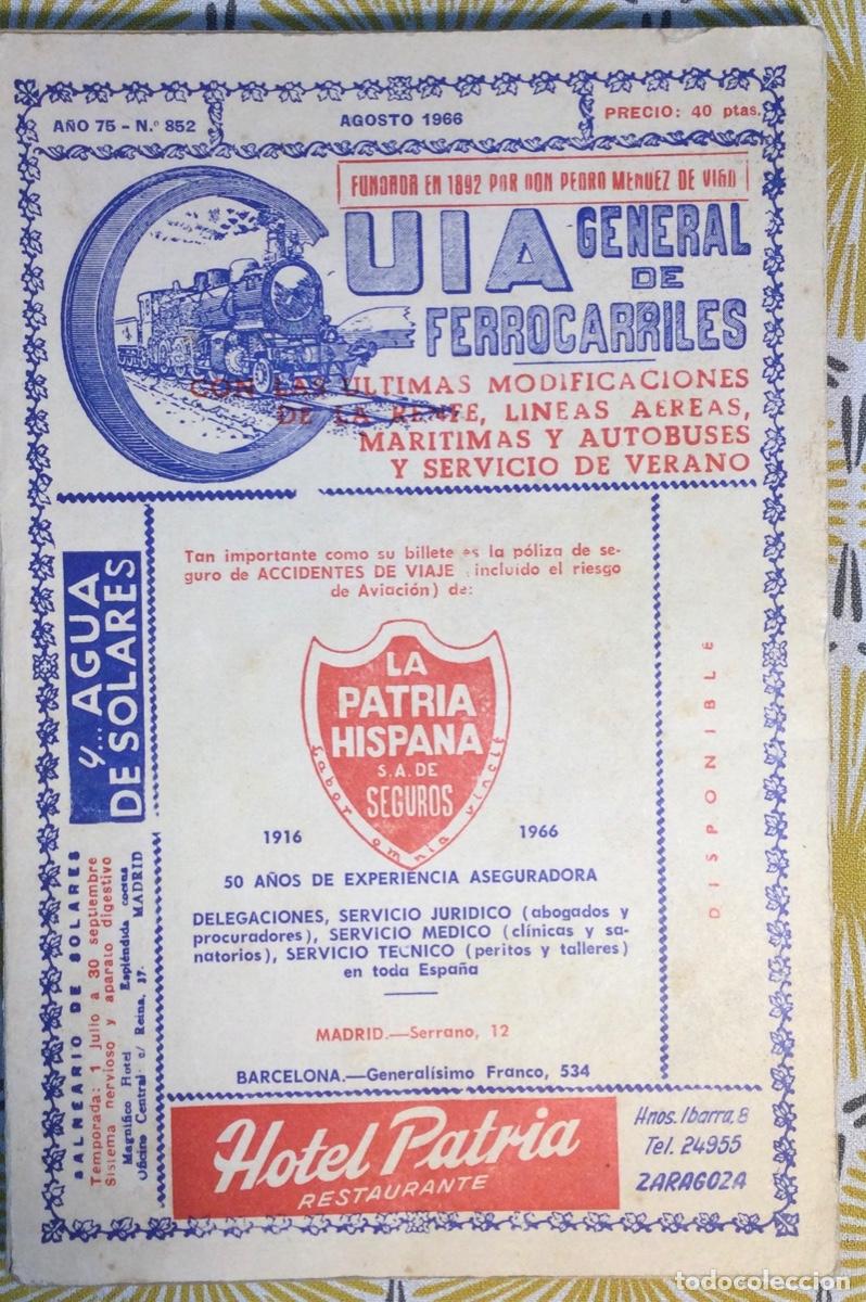 Libros de segunda mano: GU&Iacute;A GRNERAL DE FERROCARRILES A&Ntilde;O 1966