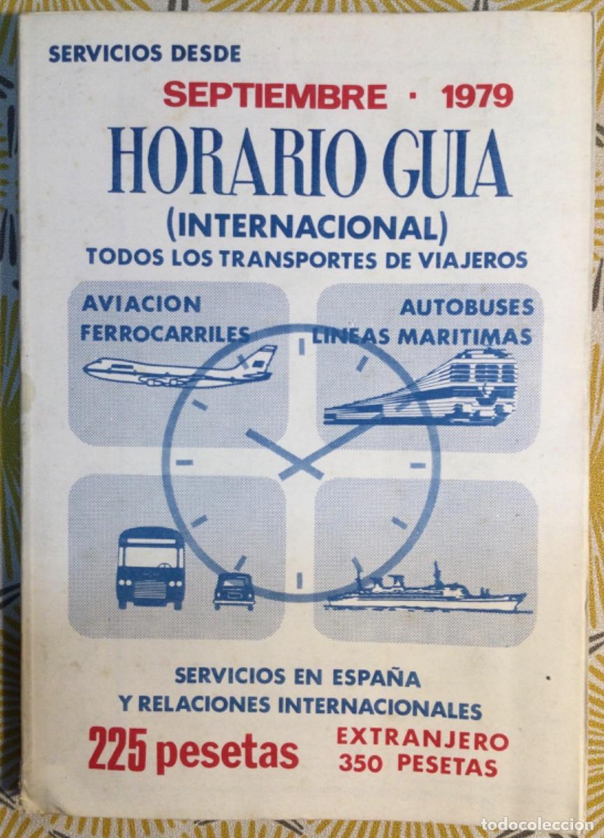 Libros de segunda mano: HORARIO GUIA INTERNACIONAL FERROCARRILES A&Ntilde;O 1979