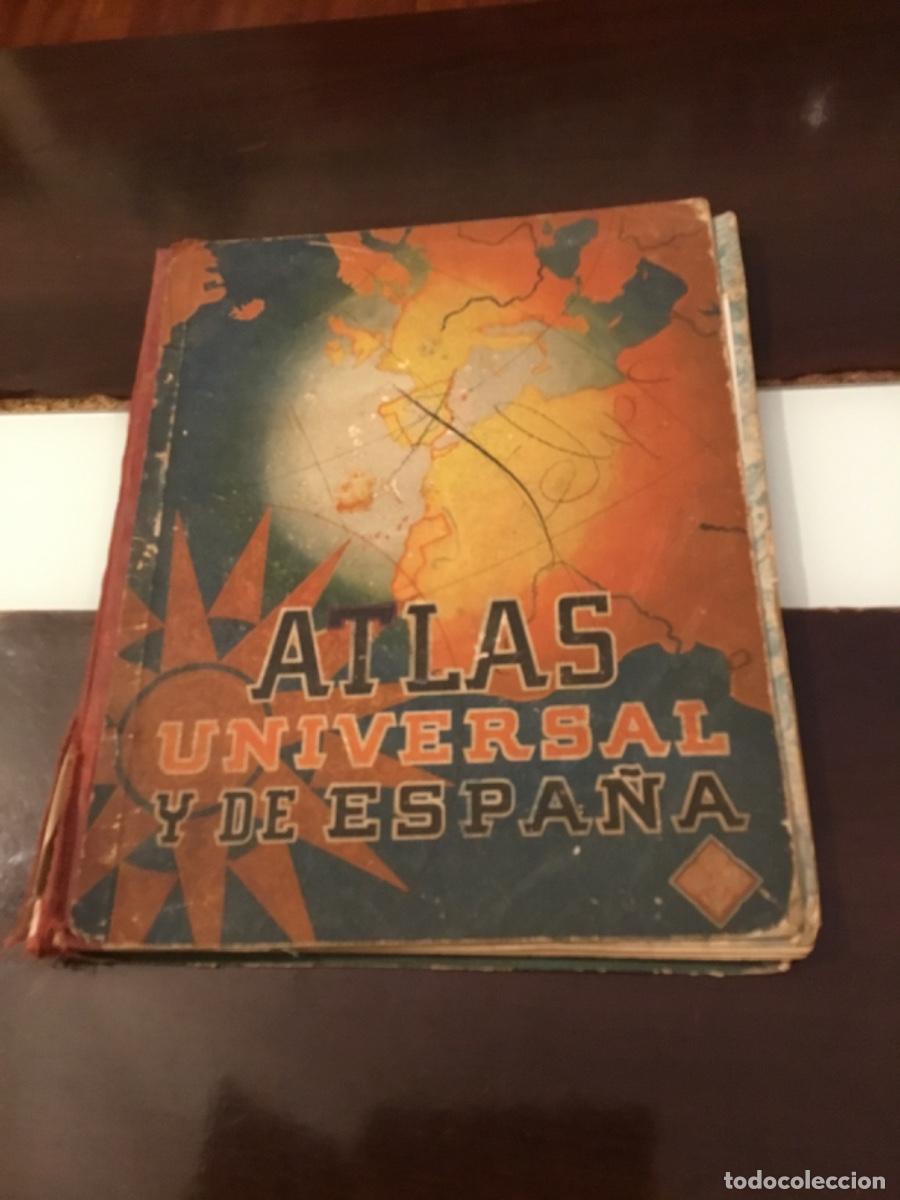 Libros de segunda mano: ATLAS UNIVERSAL Y DE ESPA&Ntilde;A. EDITORIAL LUIS VIVES A&Ntilde;O 1954