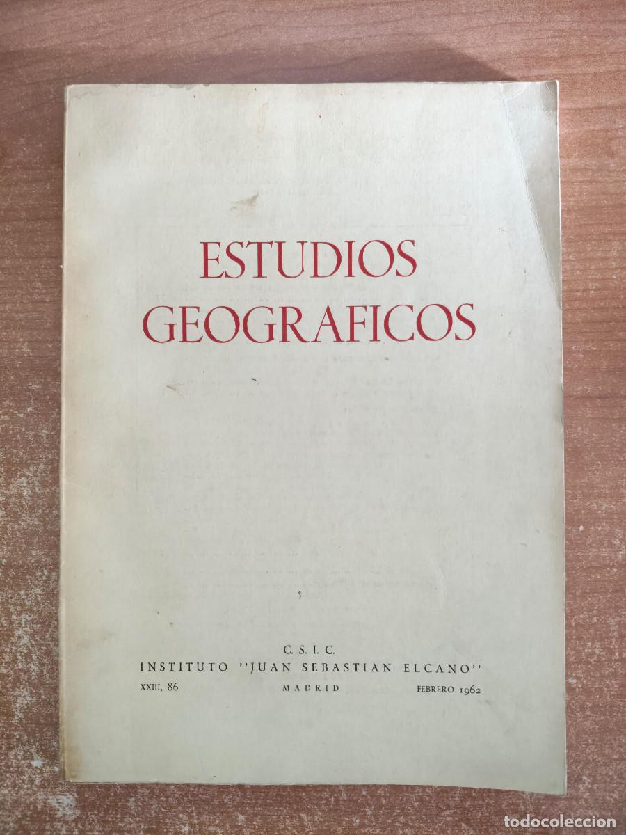Second hand books: Estudios Geogr&aacute;ficos XXIII, 86 - C.S.I.C - Instituto Juan Sebasti&aacute;n Elcano, 1962