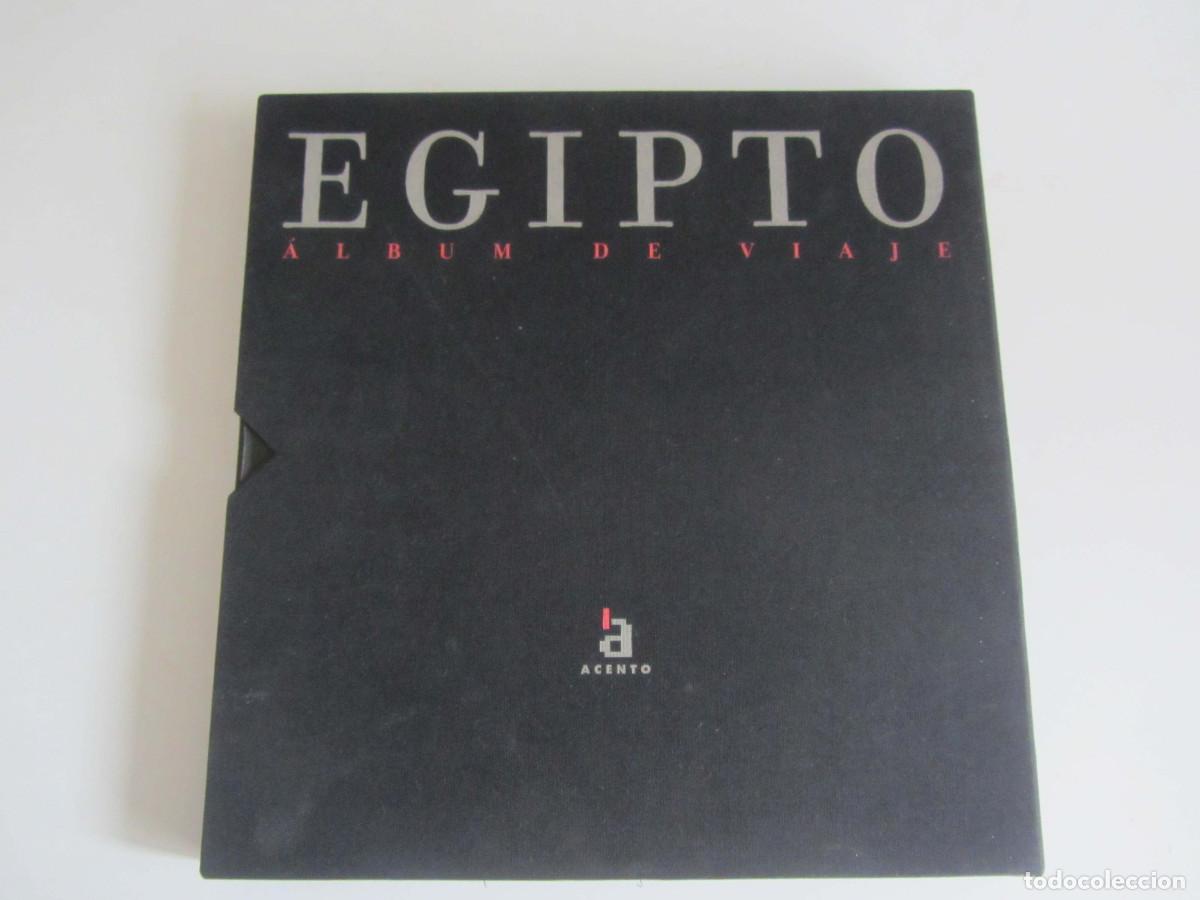 Libros de segunda mano: Egipto. Album de viaje. En estuche. Albumes Acento. Muy ilustrado.