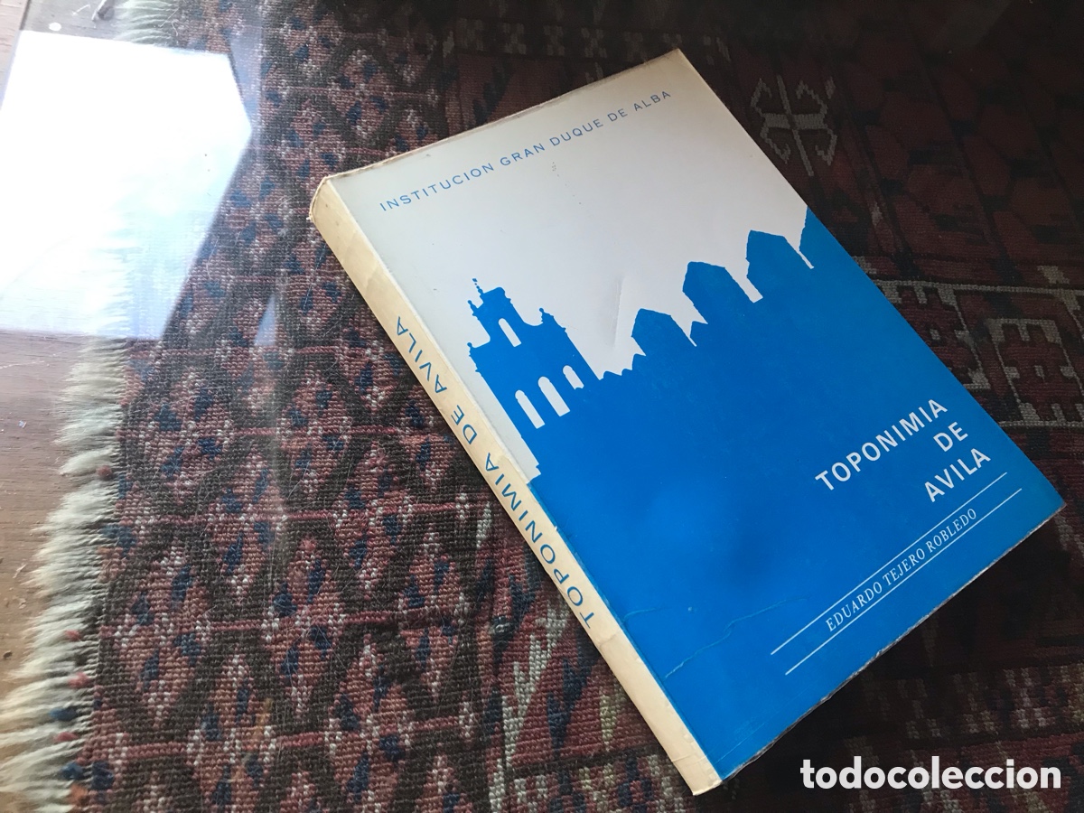 Libros de segunda mano: Toponimia de &Aacute;vila. Eduardo Tejero Robledo. Instituci&oacute;n gran duque De Alba