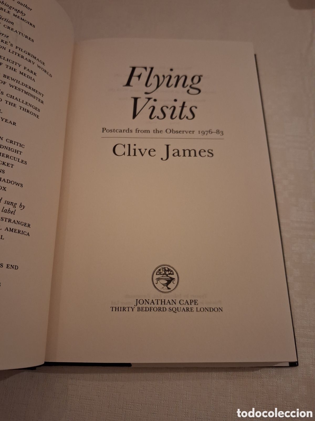 Libros de segunda mano: Flying Visits, Clive James - Foto 4