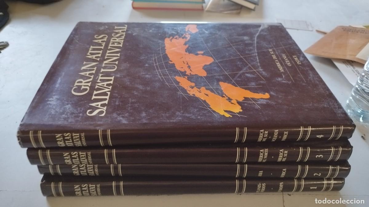Libros de segunda mano: GRAN ATLAS SALVAT-4 TOMOS-VER FOTOS-GRAN TAMA&Ntilde;O
