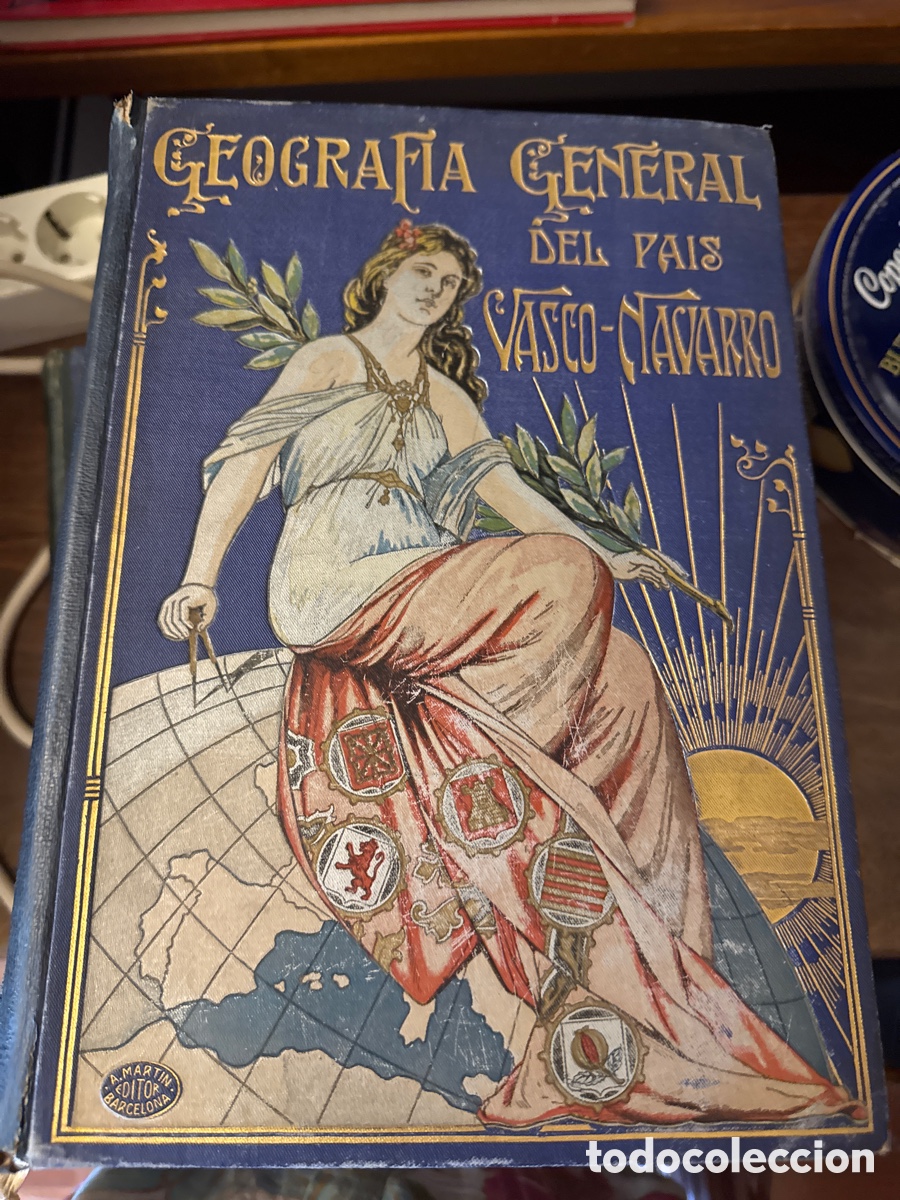 Libros de segunda mano: Geograf&iacute;a General Pa&iacute;s Vasco-Navarro (3 Tomos) - Julio Altadill (1915)