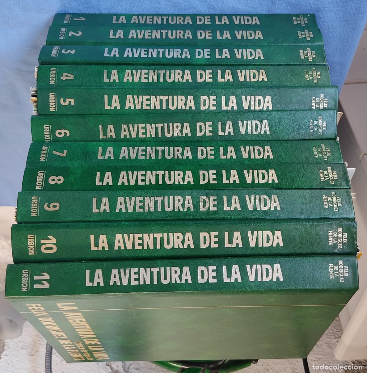 Libros de segunda mano: LA AVENTURA DE LA VIDA CRONICA DE VIAJES DE FELIX RODRIGUEZ DE LA FUENTE 11 TOMOS COMPLETA URBION