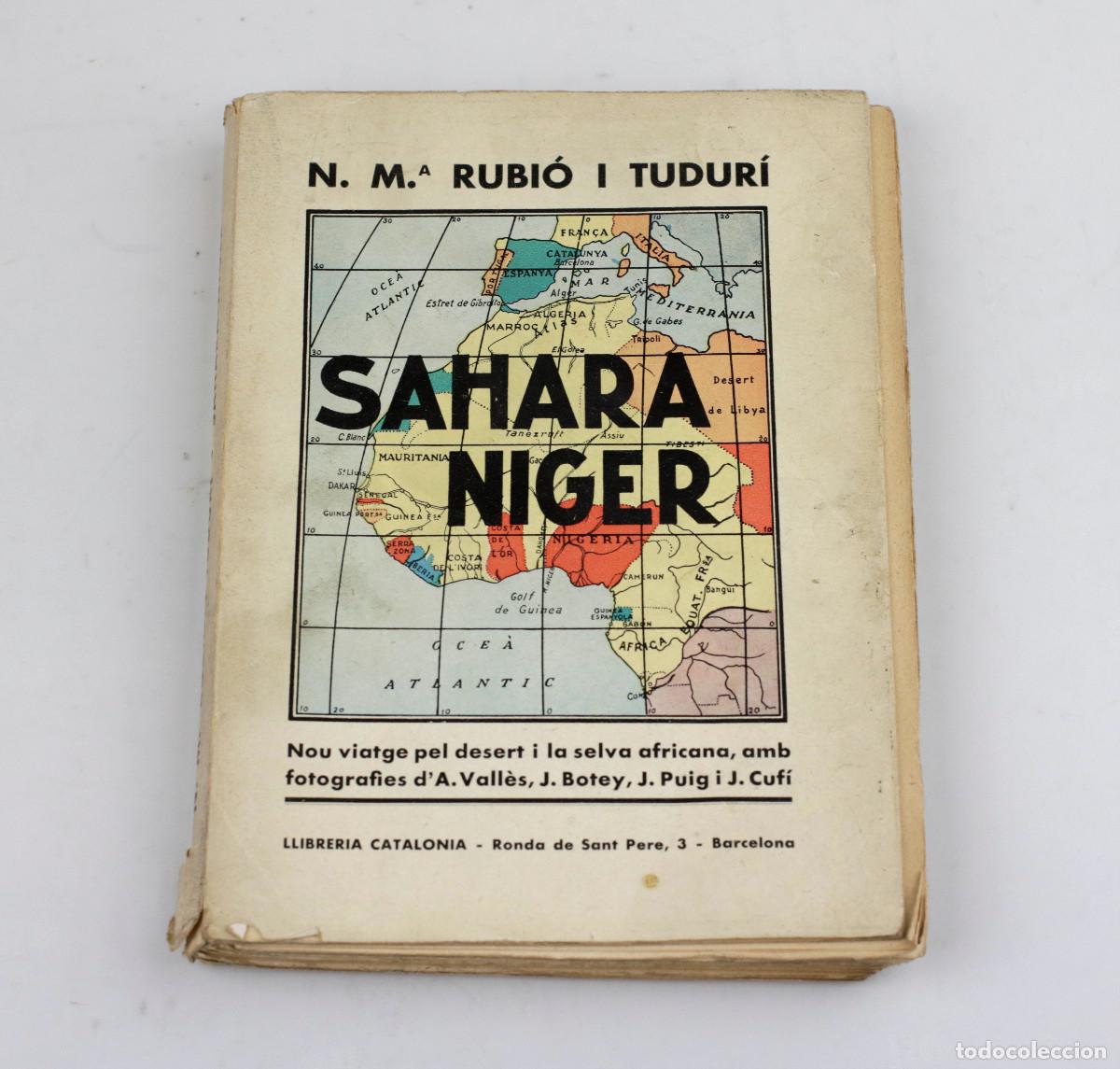 Libros de segunda mano: SAHARA NIGER, Rubi&oacute; i Tudur&iacute;, Llibreria Catalonia, 1932.