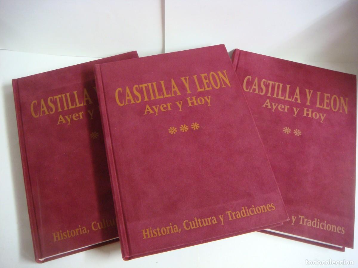 Libros de segunda mano: LIBROS DE CASTILLA Y LEON AYER Y HOY 3 TOMOS HISTORIA,CULTURA Y TRADICIONES SON NUEVOS-(&)
