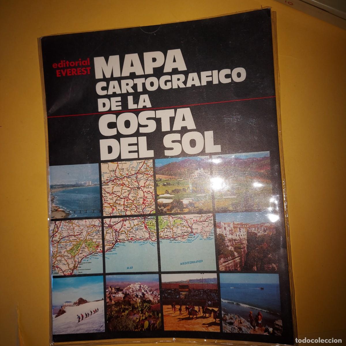 Libros de segunda mano: MAPA CARTOGRAFICO DE LA COSTA DEL SOL, ESCALA 1-200000, EDITORIAL EVEREST,
