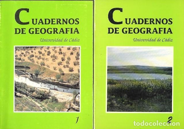 Libros de segunda mano: CUADERNOS DE GEOGRAFIA 1 Y CUADERNOS DE GEOGRAFIA Y ORDENACION DEL TERRITORIO 2 - A-GEOG-366