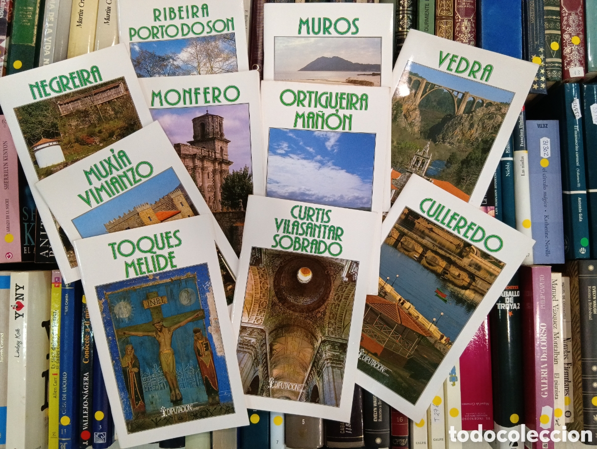 Libros de segunda mano: Lote de 9 gu&iacute;as tur&iacute;stica vintage de municipios gallegos editadas por la Diputaci&oacute;n da Coru&ntilde;a 1989