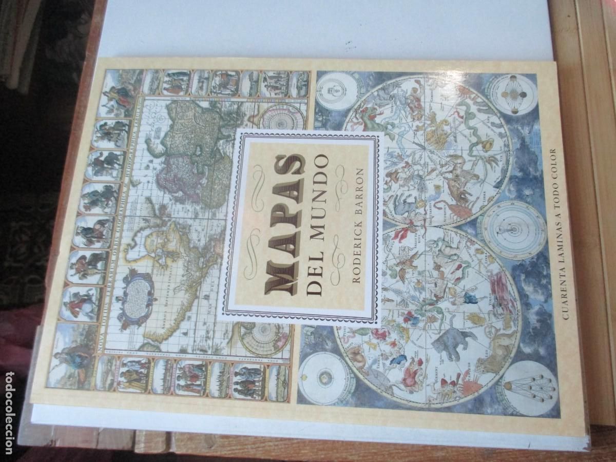 Libros de segunda mano: RODERICK BARRON Mapas del mundo ( 40 l&aacute;minas en color) W41250