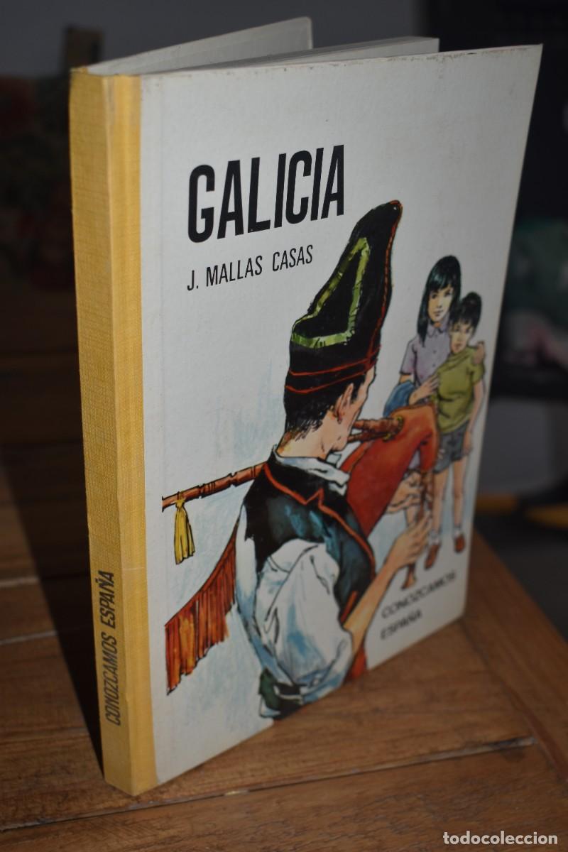 Libros de segunda mano: CONOZCAMOS ESPA&Ntilde;A. GALICIA. J. Mallas Casas. Editorial Taber 1970. Ilustraciones Rafael Cortiella