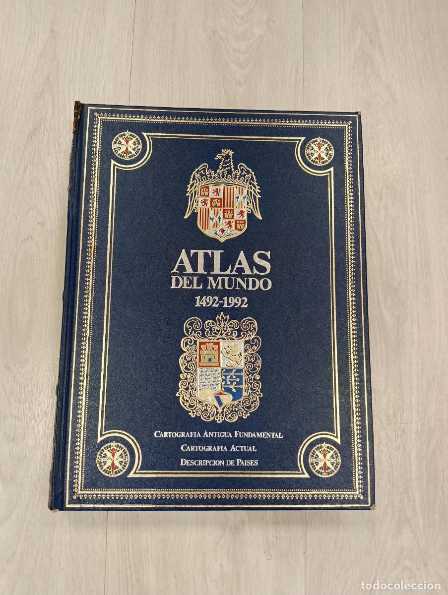 Libros de segunda mano: Atlas del mundo. 1492-1992. Cartograf&iacute;a antigua fundamental. Cartograf&iacute;a actual. Desc. de paises.