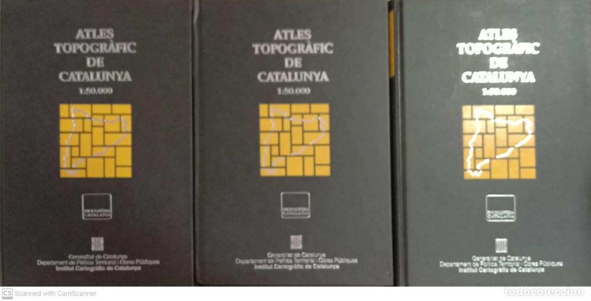 Livros em segunda m&atilde;o: Atles topogr&agrave;fic de Catalunya 1:50.000 (3 volums)