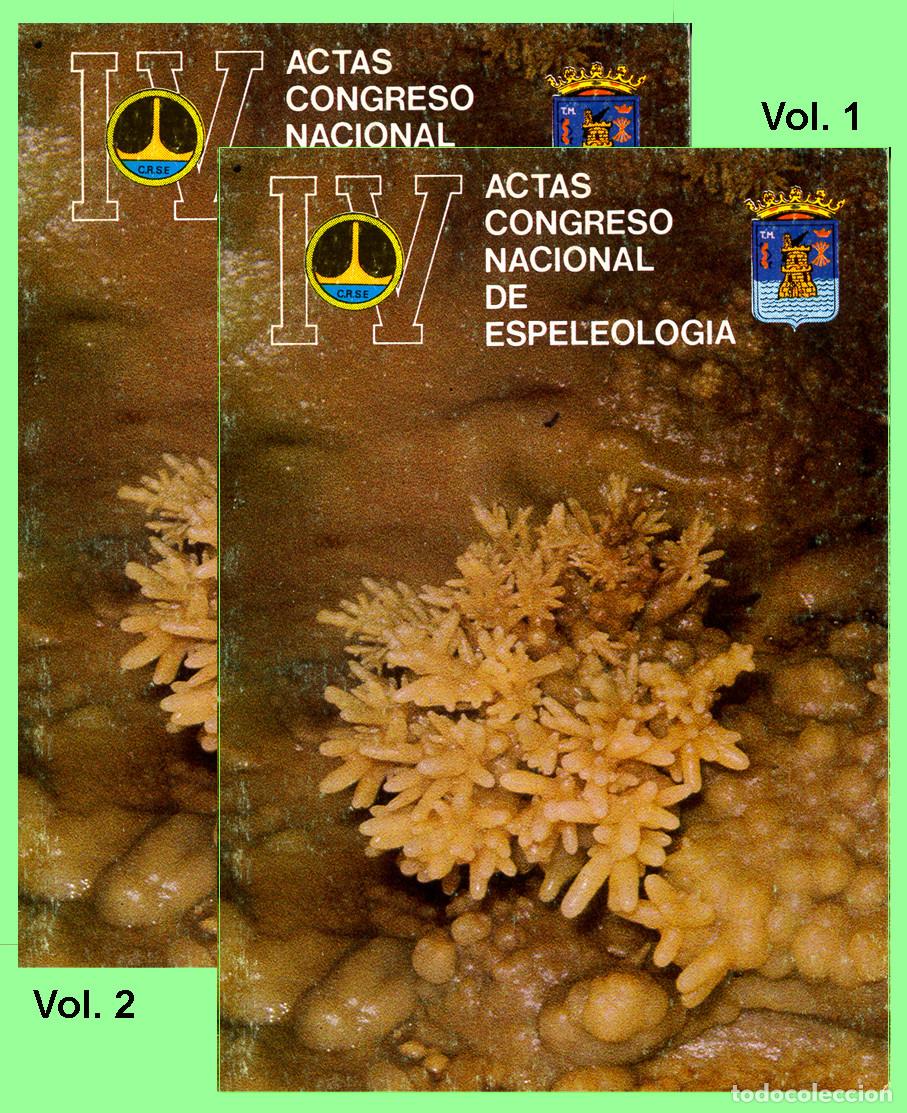 Libros de segunda mano: ACTAS DEL IV CONGRESO NACIONAL DE ESPELEOLOGIA (2 volumenes)