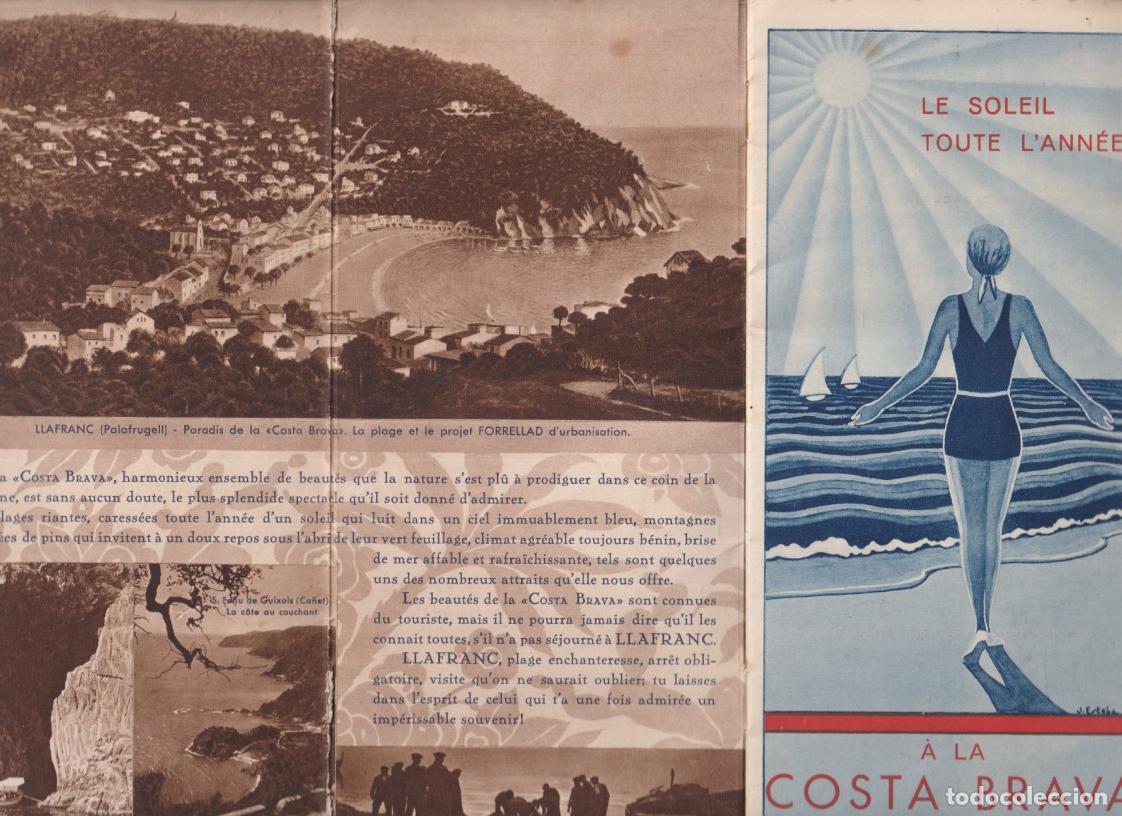 Libros de segunda mano: Le soleil toute L&acute;ann&eacute;e. A la costa Brava. Llfranc (Palafrugell) 28 p&aacute;ginas con direcciones de Hotel