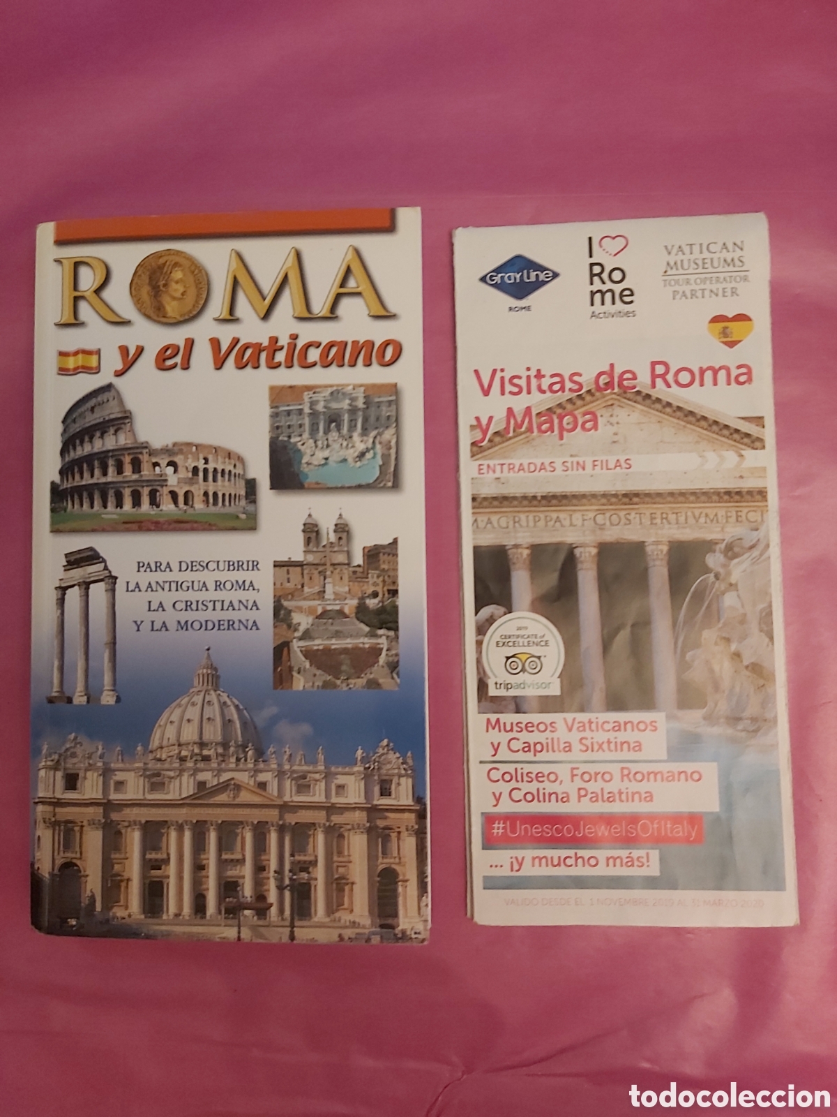 Libros de segunda mano: ROMA Y EL VATICANO LOZZI ROMA ESPA&Ntilde;OL PARA DESCUBRIR LA ANTIGUA ROMA LA CRISTIANA Y LA MODERNA MAPA