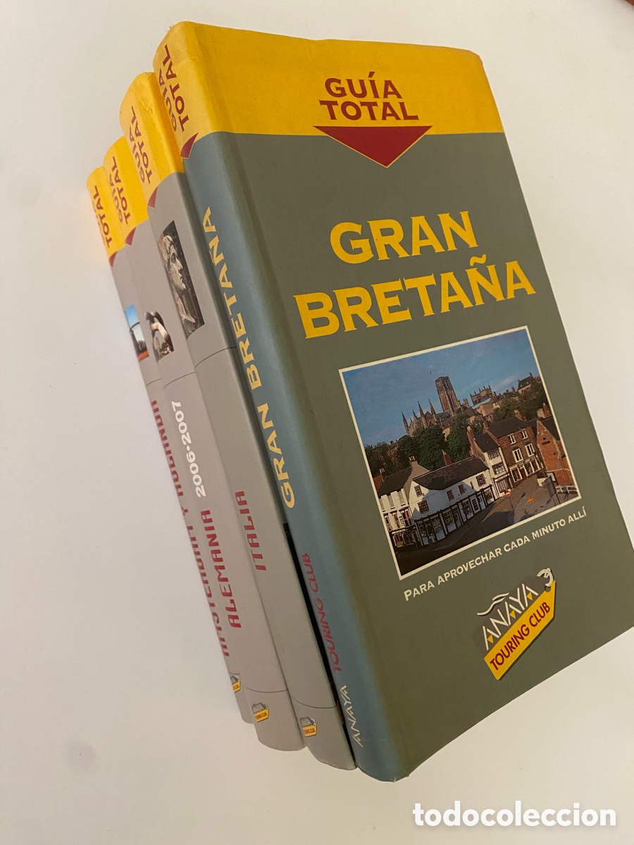 Libros de segunda mano: Gu&iacute;as de viaje ANAYA Tapa dura - Gu&iacute;a total Alemania - Italia - Gran Breta&ntilde;a - Amsterdam y Holanda
