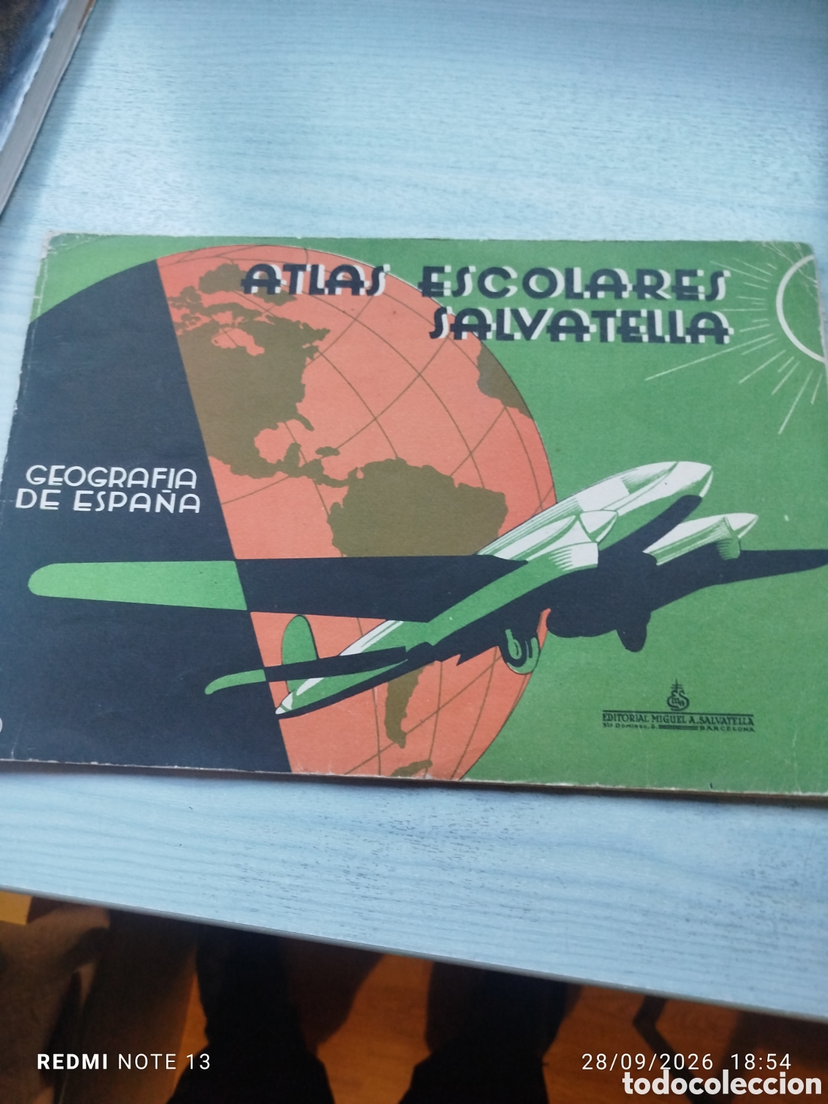 Libros de segunda mano: Atlas escolar salvatella geograf&iacute;a e&ntilde;de Espa&ntilde;a