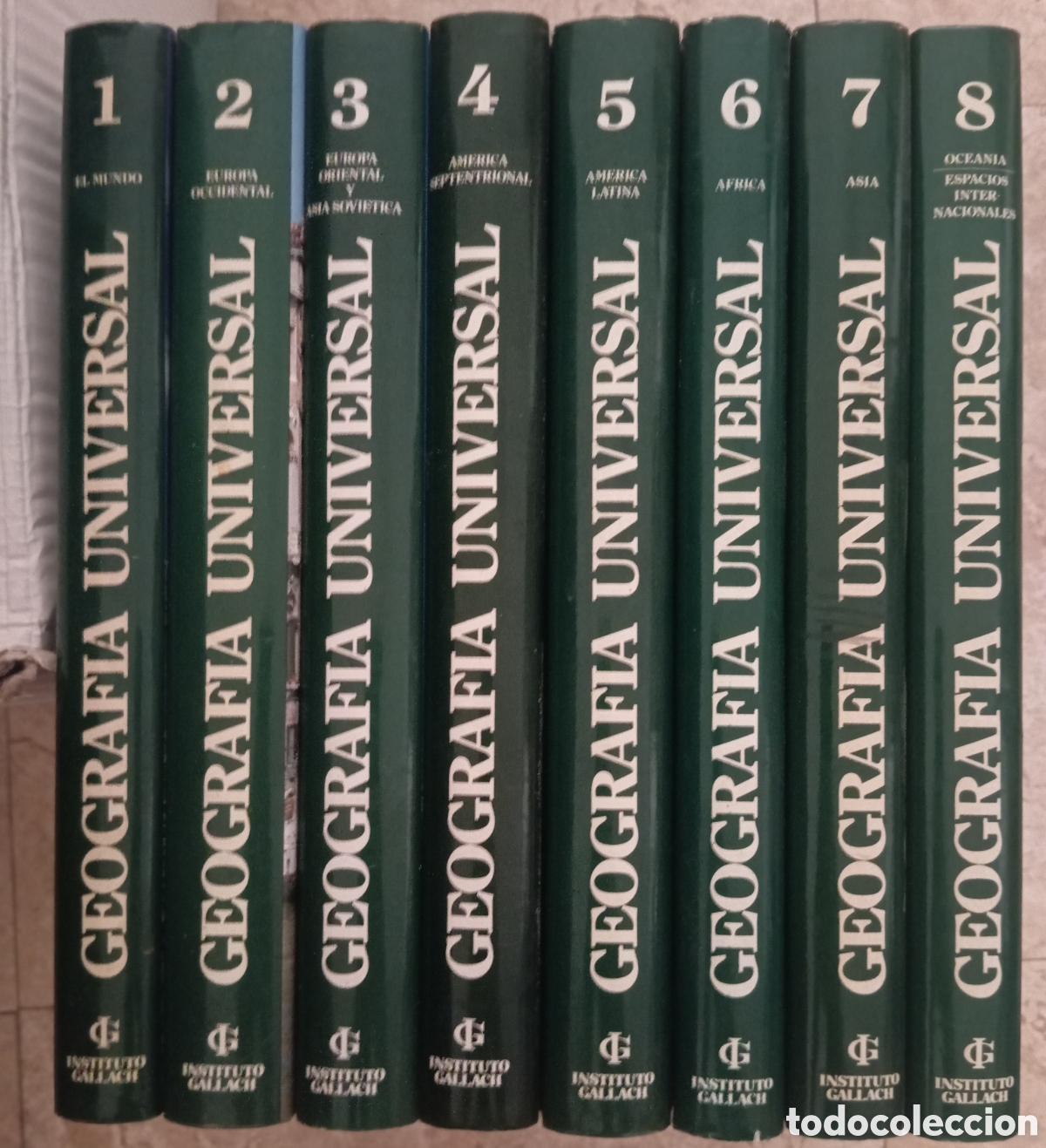 Libros de segunda mano: GEOGRAFIA UNIVERSAL OCEANO INS GALLACH 8 TOMOS