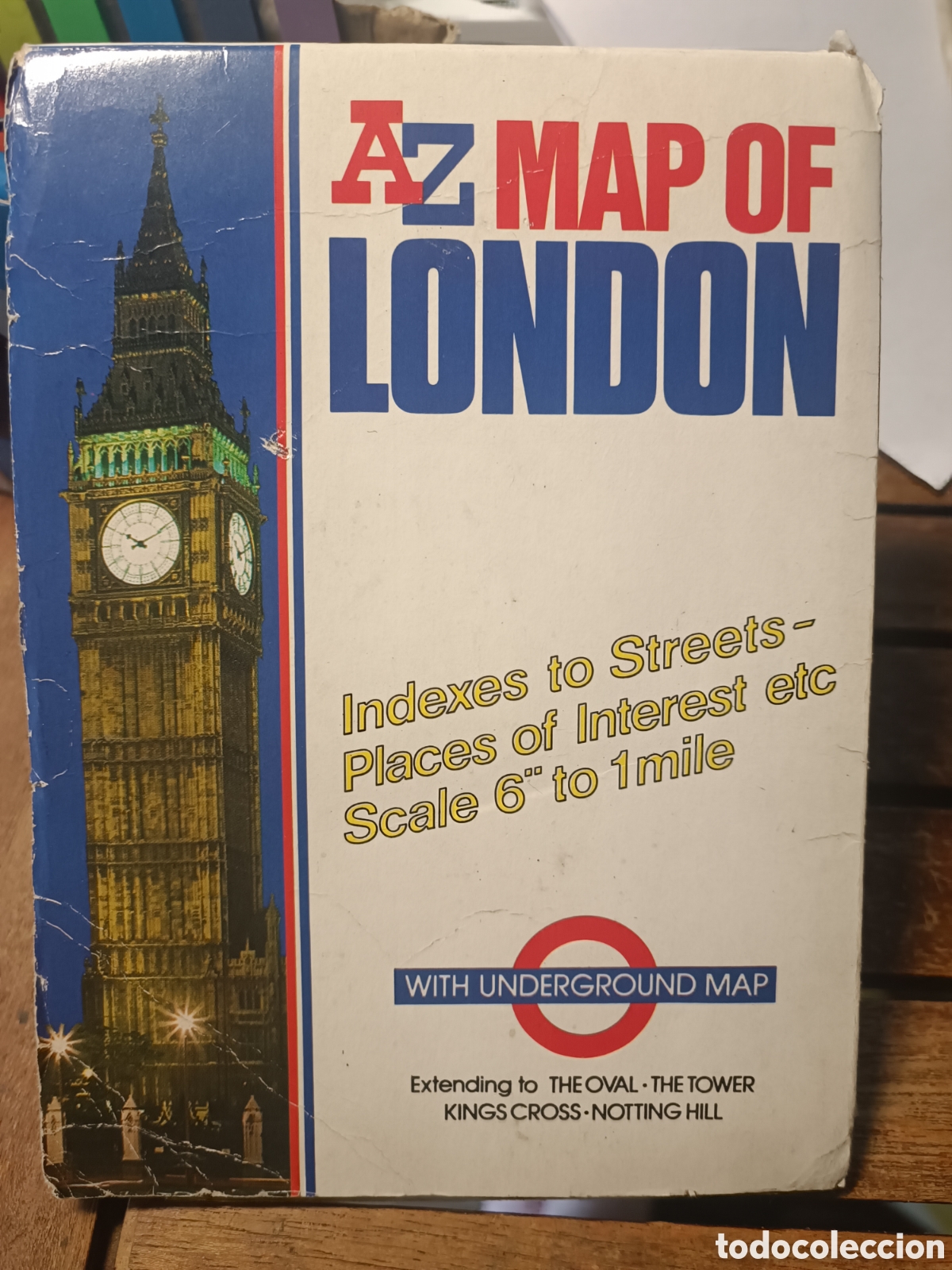 Libros de segunda mano: MAPA TUR&Iacute;STICO LONDRES AZ MAP OF LONDON WITH UNDERGROUND 1988 barnabys picture library desplegable