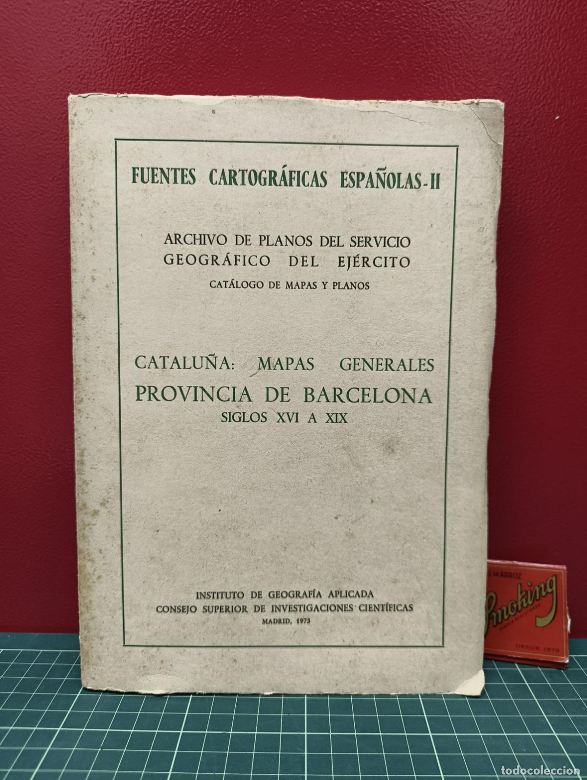 Libros de segunda mano: Fuentes cartogr&aacute;ficas espa&ntilde;olas II Catalu&ntilde;a - CSIC