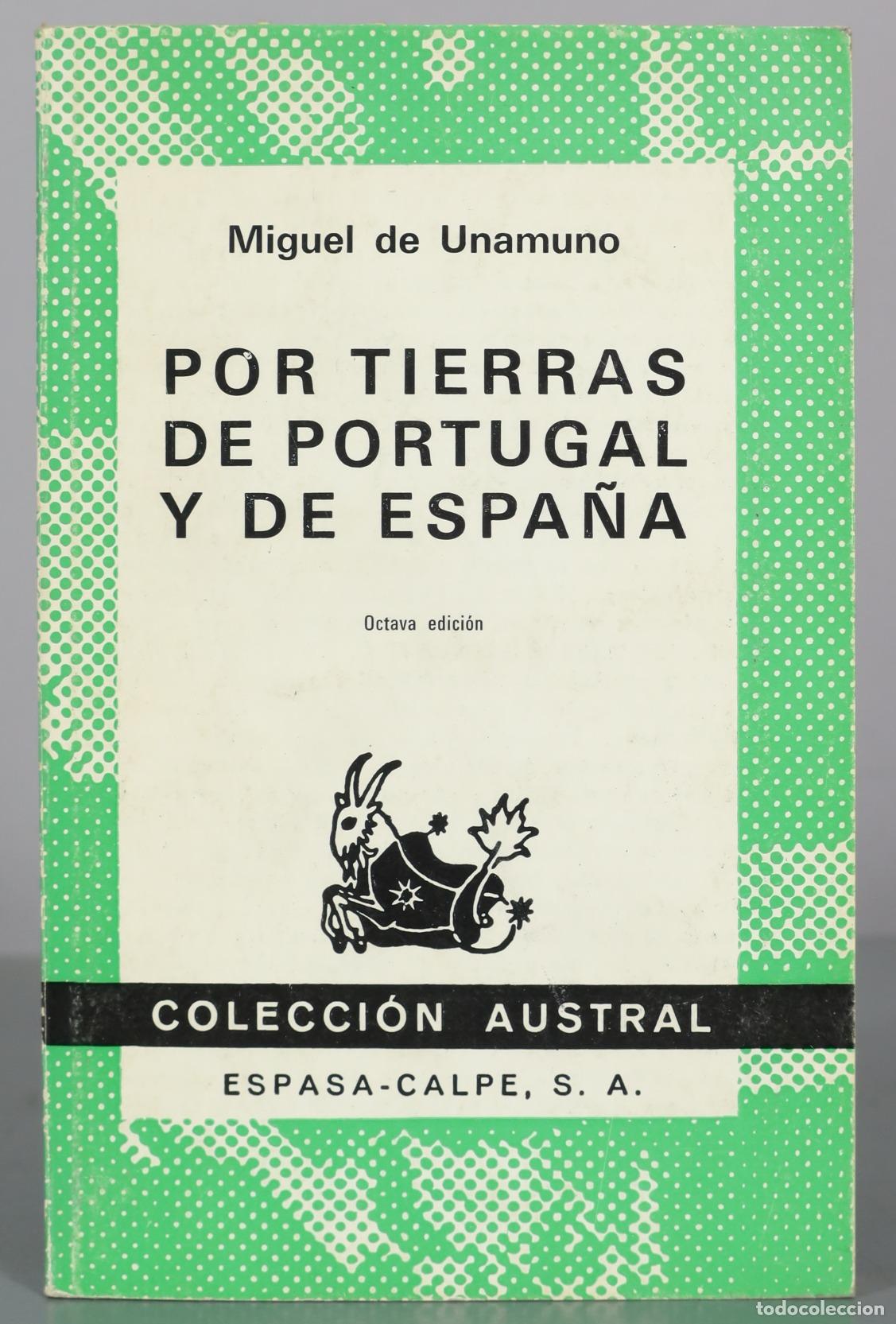 Libros de segunda mano: Por tierras de Portugal y de Espa&ntilde;a - Miguel de Unamuno - Octava edici&oacute;n - Espasa-Calpe